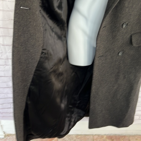 Vintage Christian Dior pure wool dark charcoal gray peacoat size - Picture 15 of 17